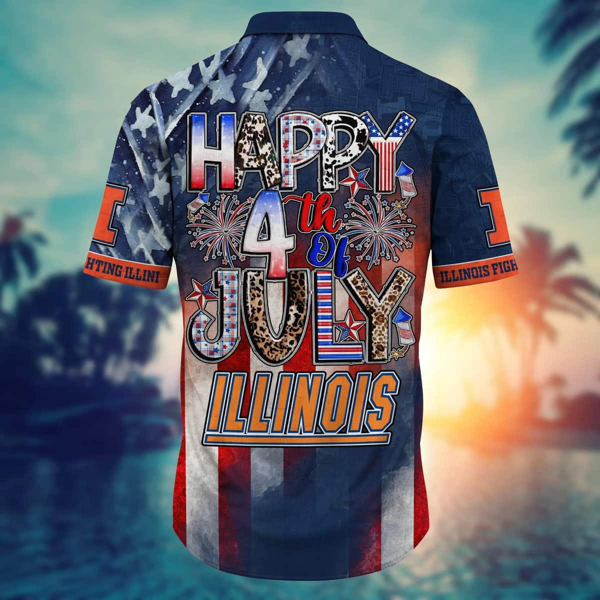 Miami Dolphins NFL Hawaiian Shirt 4th Of July Independence Day