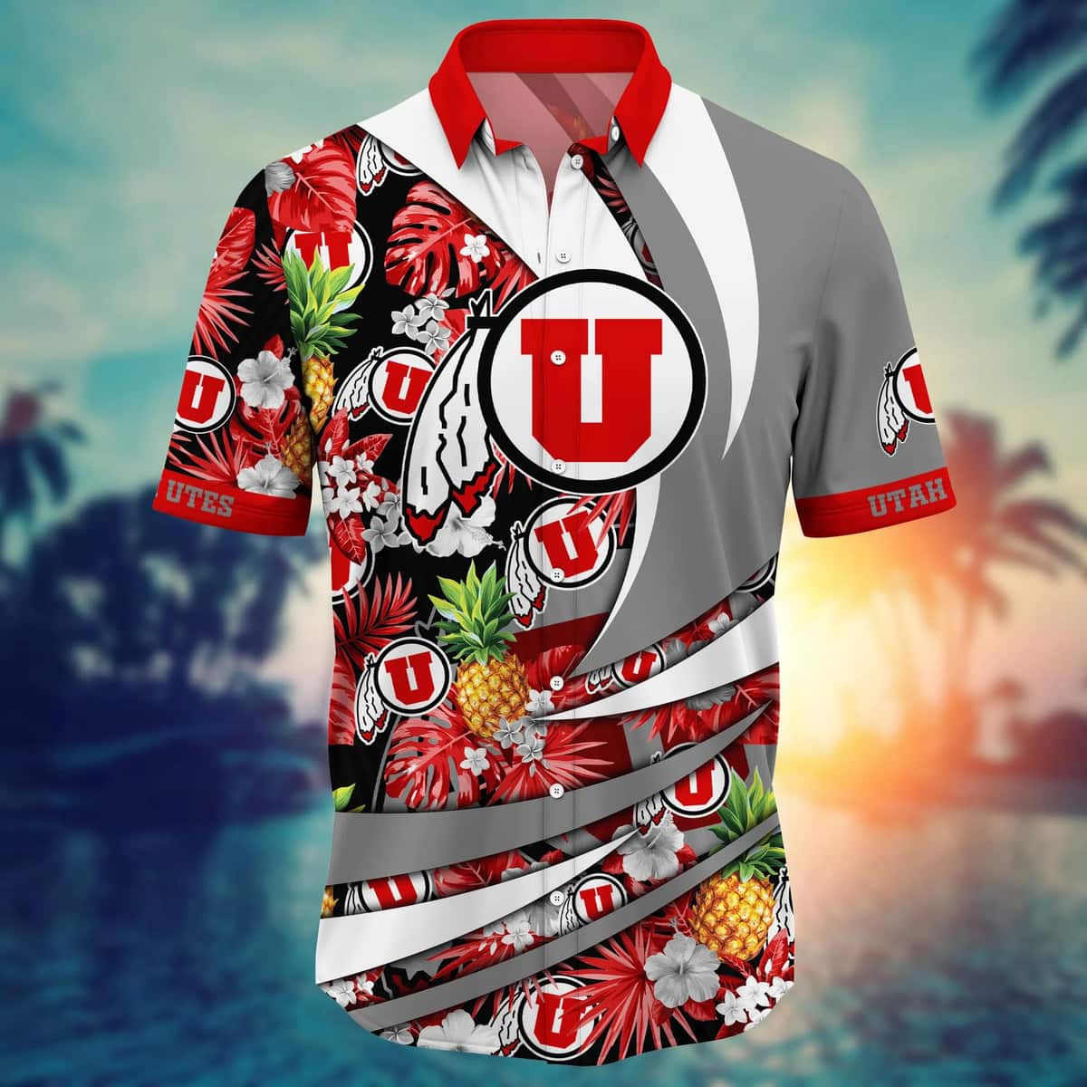 Summer Aloha NCAA Utah Utes Hawaiian Shirt Pineapple Gift For Friend