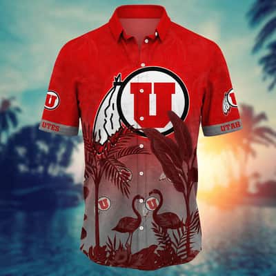 Vintage Aloha NCAA Utah Utes Hawaiian Shirt Beach Vacation Gift For Boyfriend