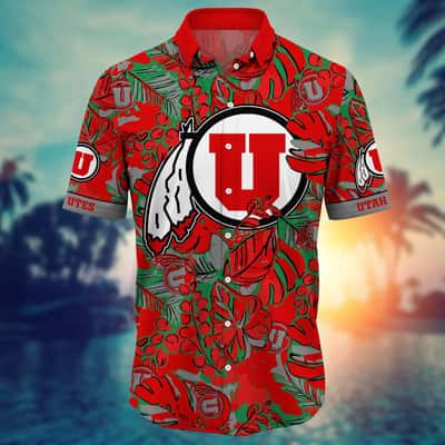 Tropical Aloha NCAA Utah Utes Hawaiian Shirt Summer Holiday Gift For Dad