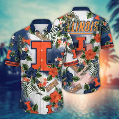 NCAA Illinois Fighting Illini Hawaiian Shirt Aloha Forest Gift For Best Friend