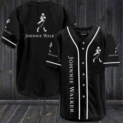 Black Johnnie Walker Baseball Jersey Gift For Whisky Lovers