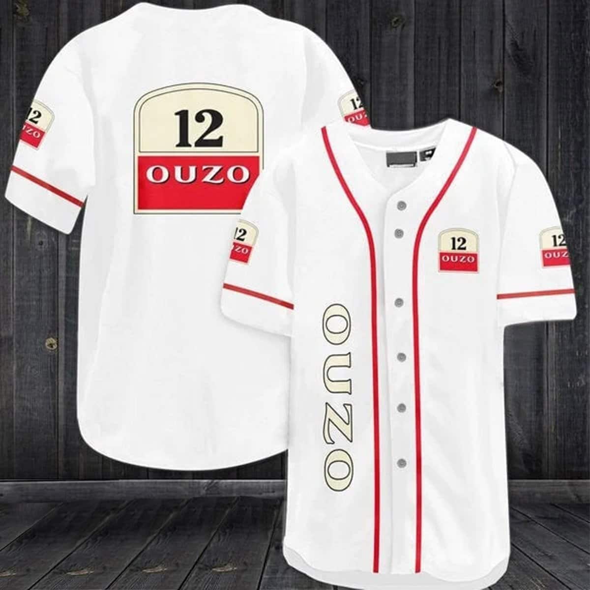 Basic Ouzo Baseball Jersey Gift For Mom