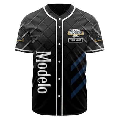 Black Modelo Baseball Jersey Custom Name Gift For Beer Drinkers