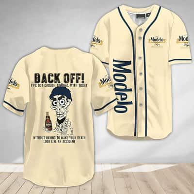 Modelo Baseball Jersey Achmed Back Off Cool Gift For Dad