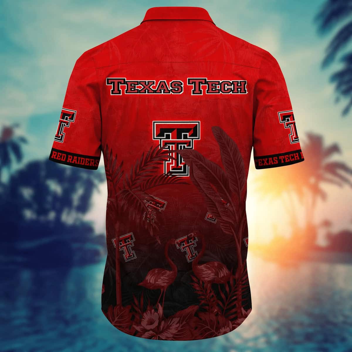 NCAA Texas Tech Red Raiders Hawaiian Shirt Tropical Flora And Fauna Cool Gift For Dad