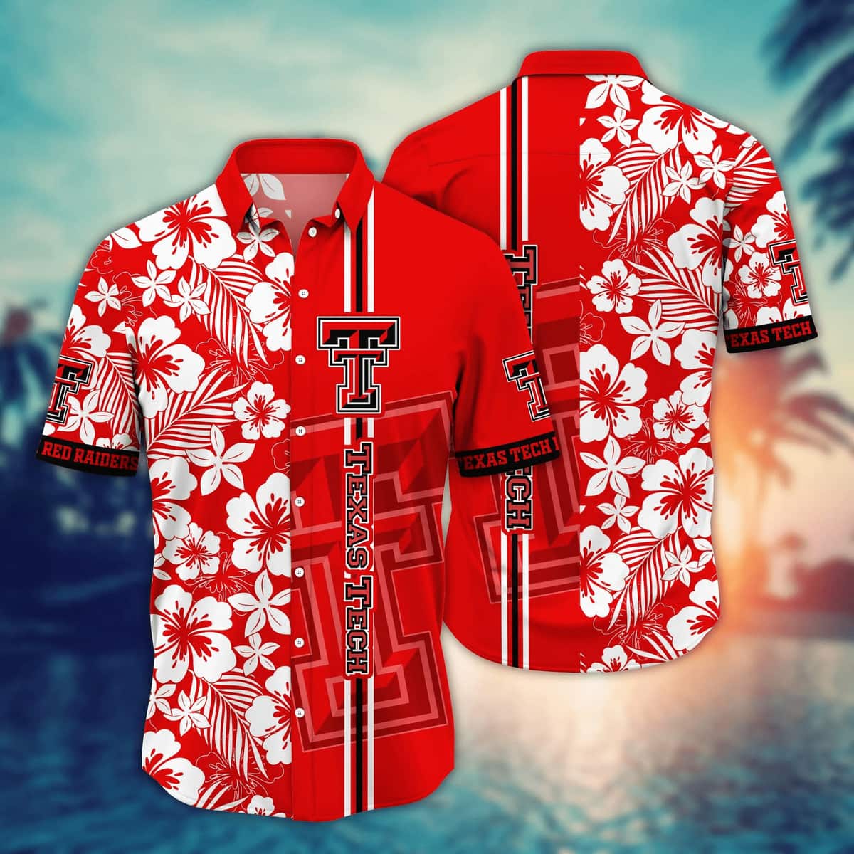 Floral Aloha NCAA Texas Tech Red Raiders Hawaiian Shirt Summer Holiday Gift
