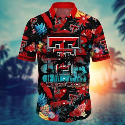 Summer Aloha NCAA Texas Tech Red Raiders Hawaiian Shirt Tropical Fruit Best Gift For Friends