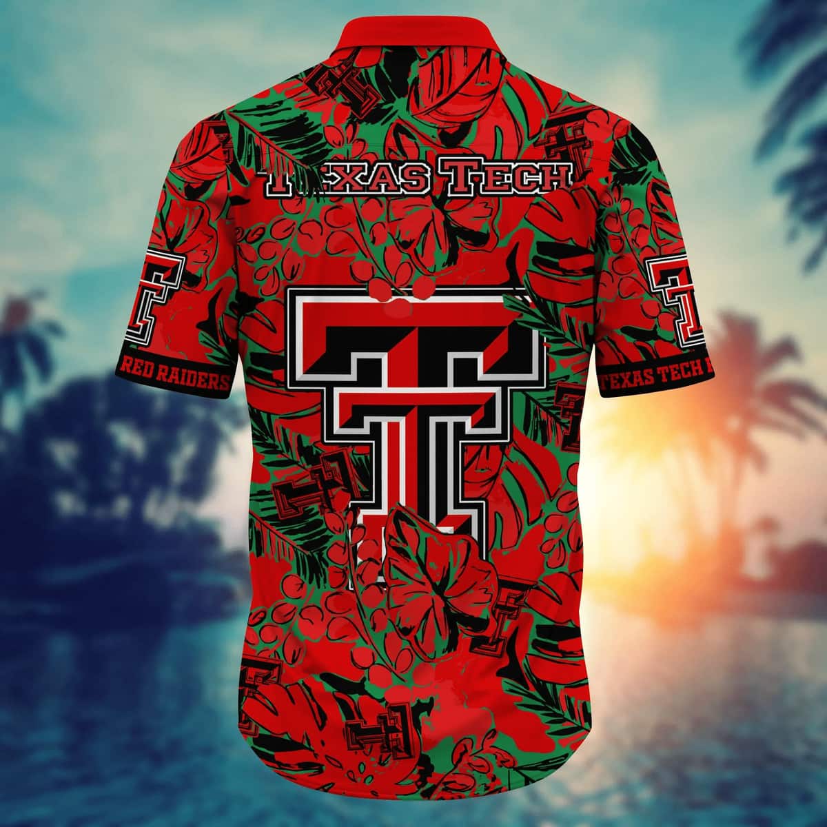 Colorful Aloha NCAA Texas Tech Red Raiders Hawaiian Shirt Practical Beach Gift For Friends