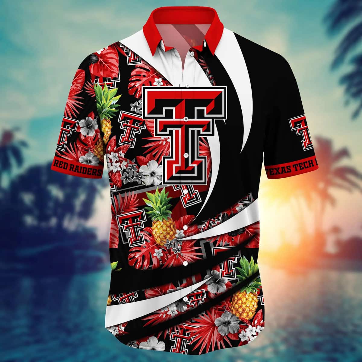 Summer Aloha NCAA Texas Tech Red Raiders Hawaiian Shirt Pineapple Best Gift For New Dad