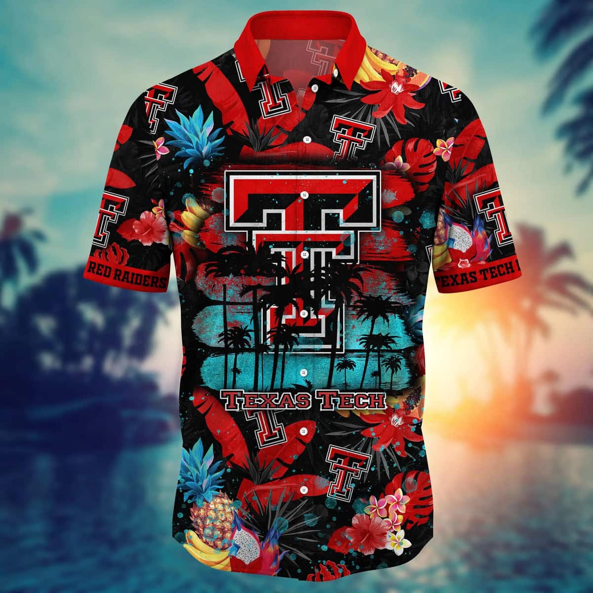 Colorful Aloha NCAA Texas Tech Red Raiders Hawaiian Shirt Gift For Friend