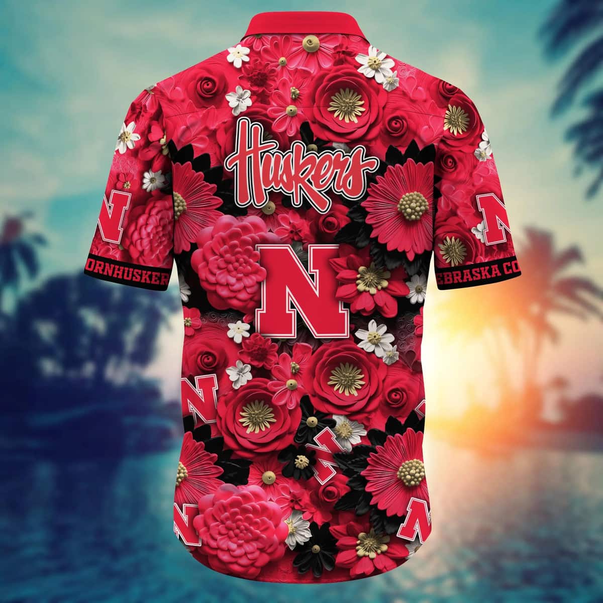 Trending Aloha Nebraska Cornhuskers NCAA Hawaiian Shirt Summer Holiday Gift For Dad