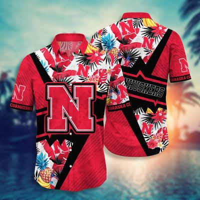 Colorful Aloha Nebraska Cornhuskers NCAA Hawaiian Shirt Gift For Great Dad