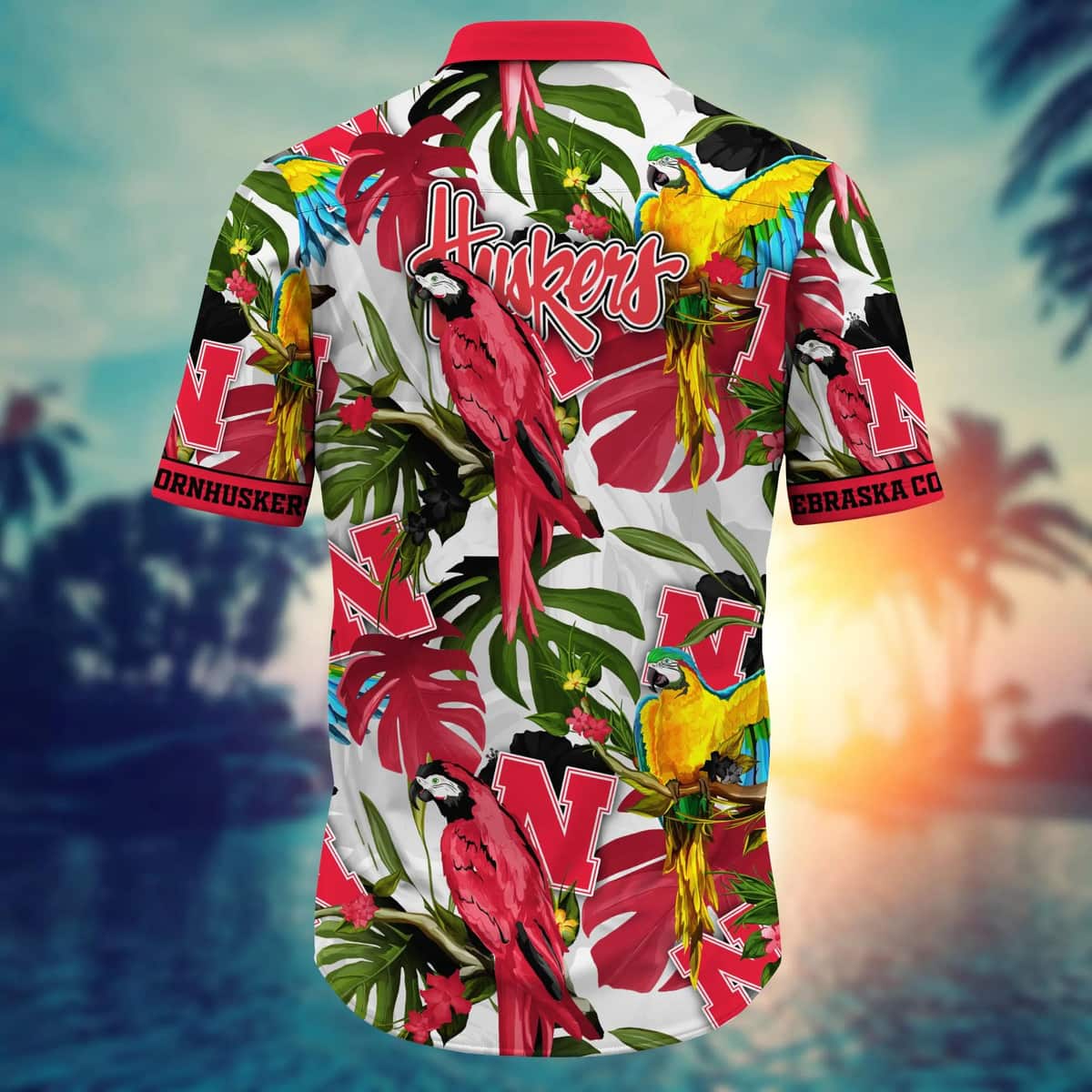 Tropical Aloha NCAA Nebraska Cornhuskers Hawaiian Shirt Summer Holiday Gift
