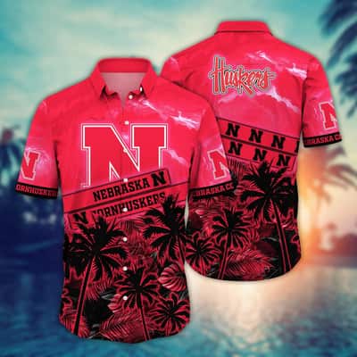 Vintage Aloha NCAA Nebraska Cornhuskers Hawaiian Shirt Gift For Great Dad