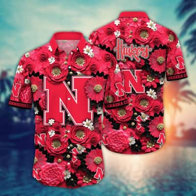 Floral Aloha NCAA Nebraska Cornhuskers Hawaiian Shirt Cool Gift For Friends