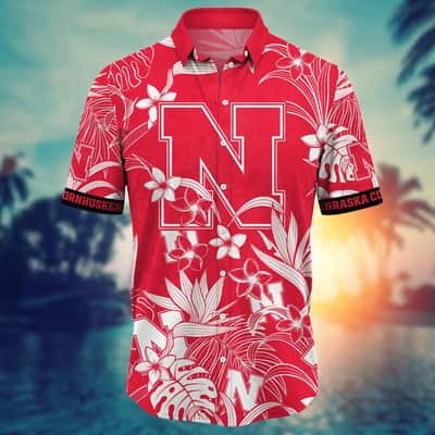 Stylish Aloha NCAA Nebraska Cornhuskers Hawaiian Shirt Beach Gift For Cool Dad