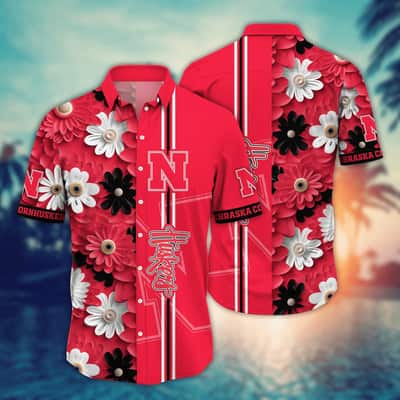 Floral Aloha NCAA Nebraska Cornhuskers Hawaiian Shirt Gift For Best Friend