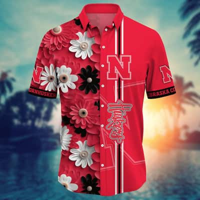 Floral Aloha NCAA Nebraska Cornhuskers Hawaiian Shirt Gift For Best Friend