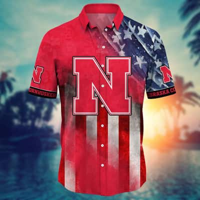 NCAA Nebraska Cornhuskers Hawaiian Shirt Happy 4th Of July Gift For Best Friend