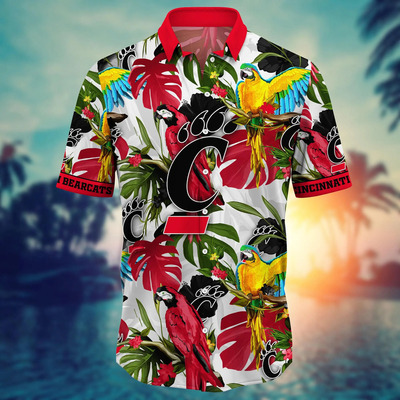 Tropical Aloha Cincinnati Bearcats NCAA Hawaiian Shirt Best Gift For Older Dad
