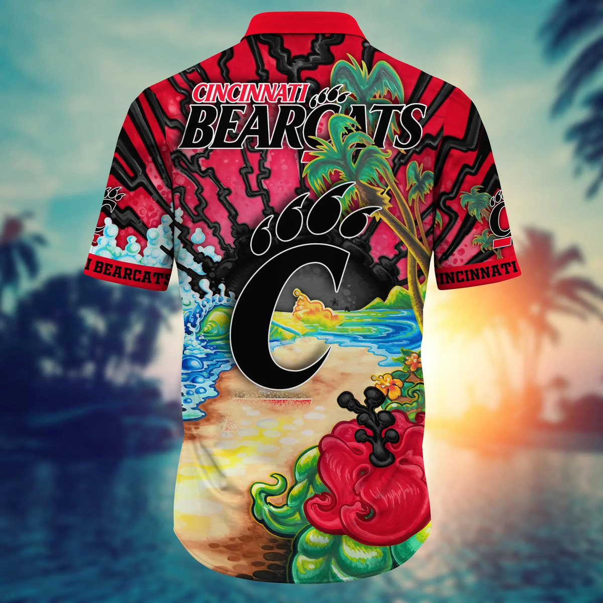 Awesome Aloha Cincinnati Bearcats NCAA Hawaiian Shirt Best Gift For Dad