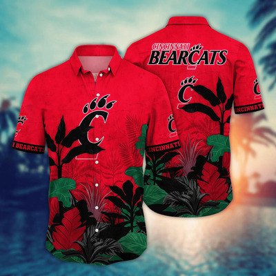 NCAA Cincinnati Bearcats Hawaiian Shirt Tropical Forest Gift For Best Friend