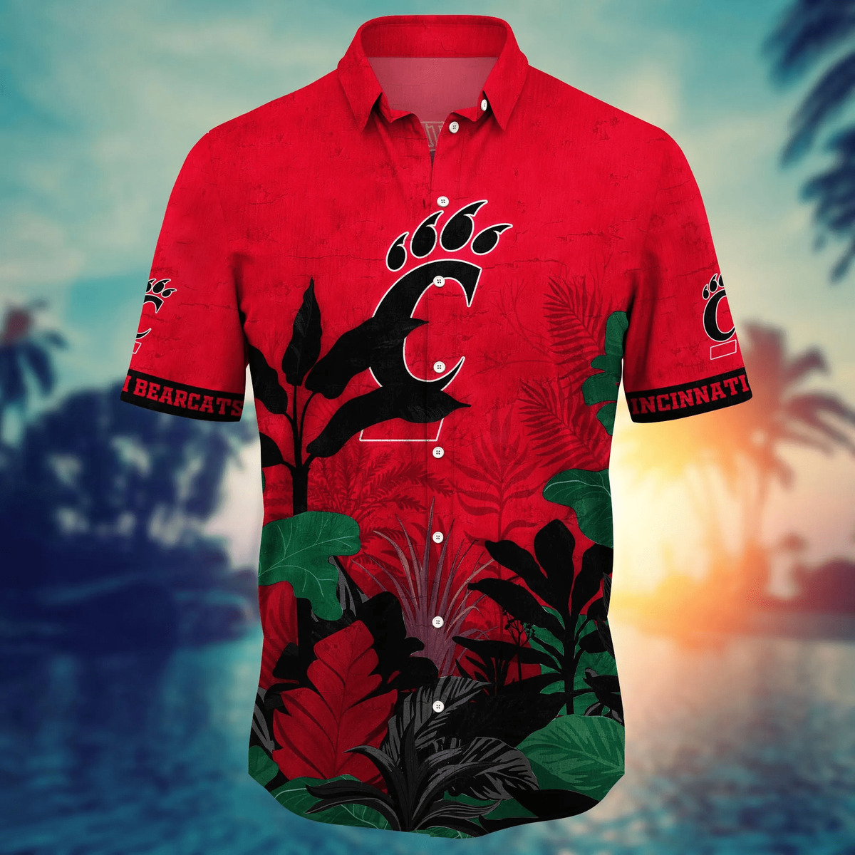 NCAA Cincinnati Bearcats Hawaiian Shirt Tropical Forest Gift For