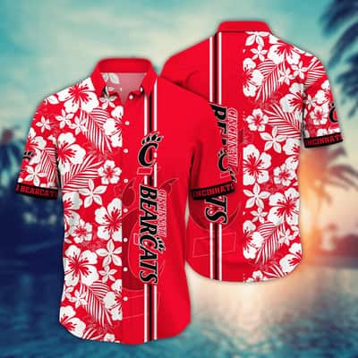 NCAA Cincinnati Bearcats Hawaiian Shirt Floral Aloha Gift For Friends