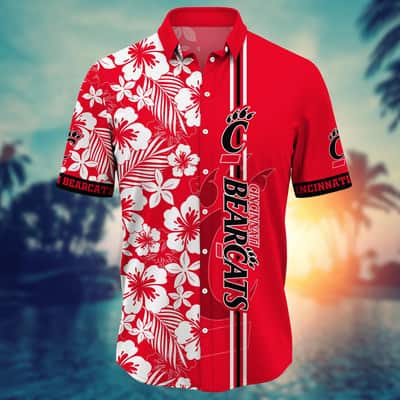 NCAA Cincinnati Bearcats Hawaiian Shirt Floral Aloha Gift For Friends