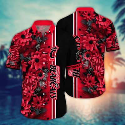Floral Aloha NCAA Cincinnati Bearcats Hawaiian Shirt Summer Best Gift For Gamers