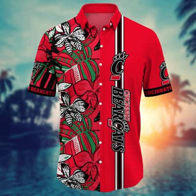 Cool Aloha NCAA Cincinnati Bearcats Hawaiian Shirt Gift For New Dad