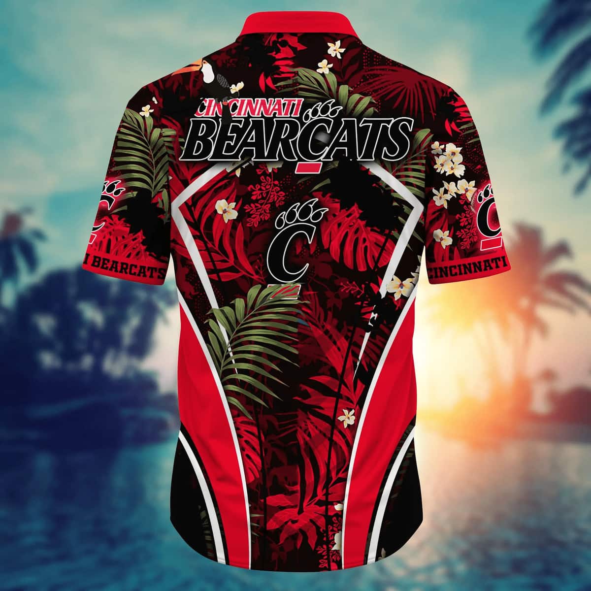Stylish Aloha NCAA Cincinnati Bearcats Hawaiian Shirt Palm Forest Gift For Hunters