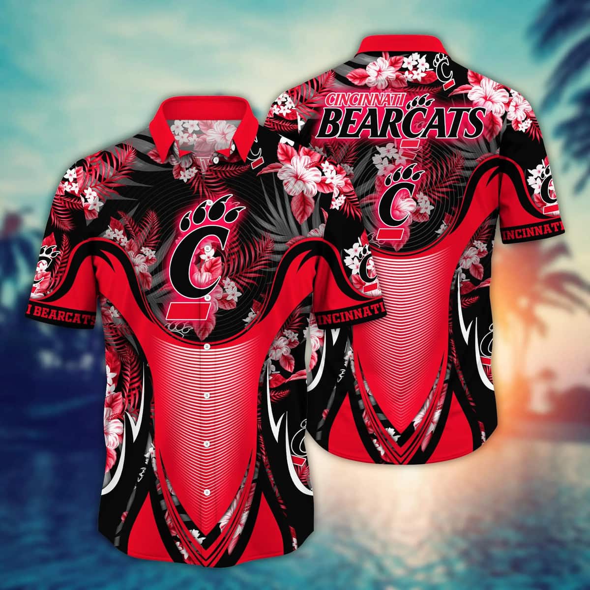 Tropical Aloha NCAA Cincinnati Bearcats Hawaiian Shirt Gift For New Grandpa