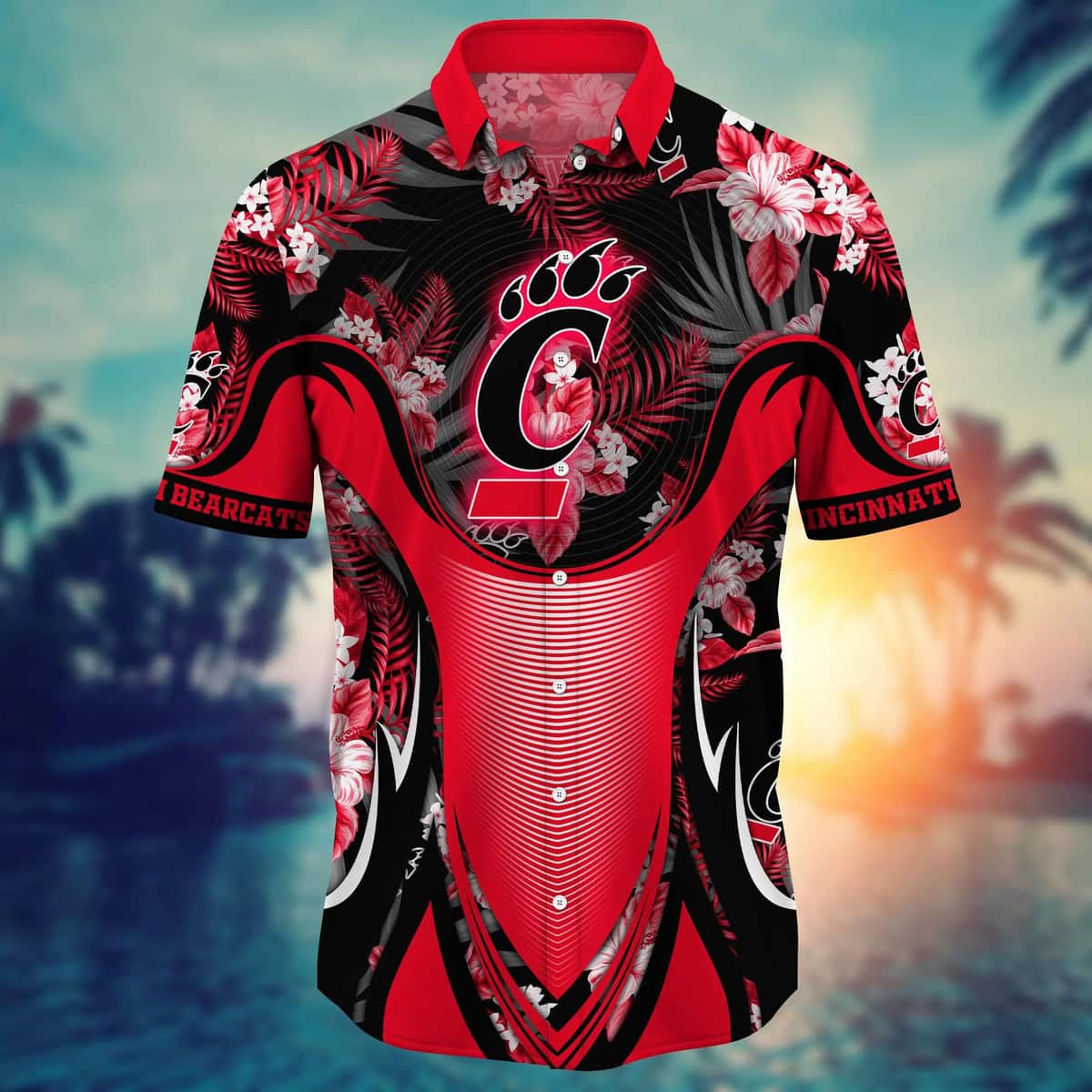Tropical Aloha NCAA Cincinnati Bearcats Hawaiian Shirt Gift For New Grandpa