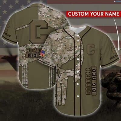 Personalized MLB Cornell Big Red Baseball Jersey Camo Gift For Friends