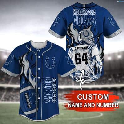 Customize NFL Indianapolis Colts Baseball Jersey Gift For Football Players