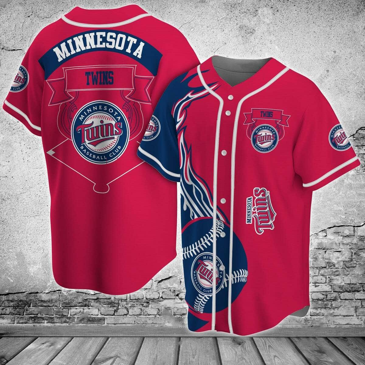 Red MLB Minnesota Twins Baseball Jersey Baseball Lovers Gift