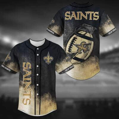 NFL New Orleans Saints Baseball Jersey Tropical Flower Gift For Football  Boyfriend