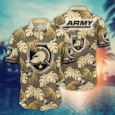 Classic NCAA Army Black Knights Hawaiian Shirt Palm Leaves Gift For Beach Trip