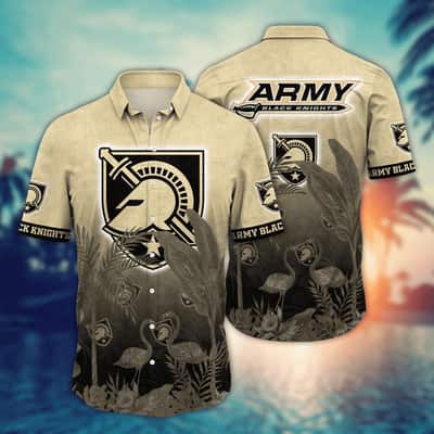 Vintage Aloha NCAA Army Black Knights Hawaiian Shirt Gift For Beach Lovers