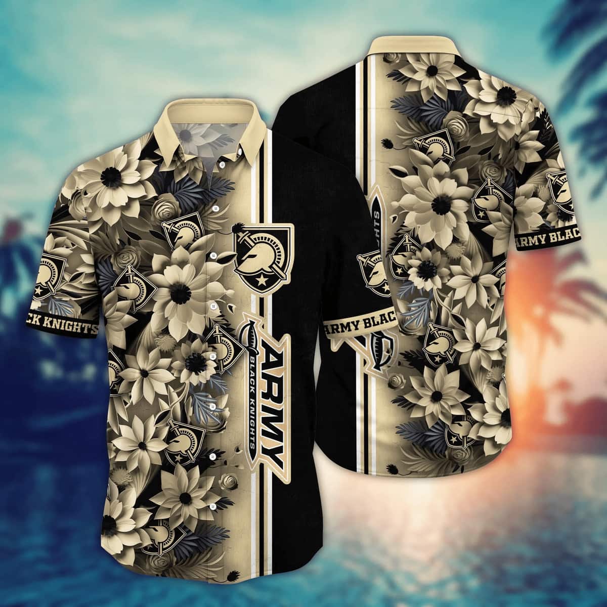 Trending Aloha NCAA Army Black Knights Hawaiian Shirt Cool Gift For Family