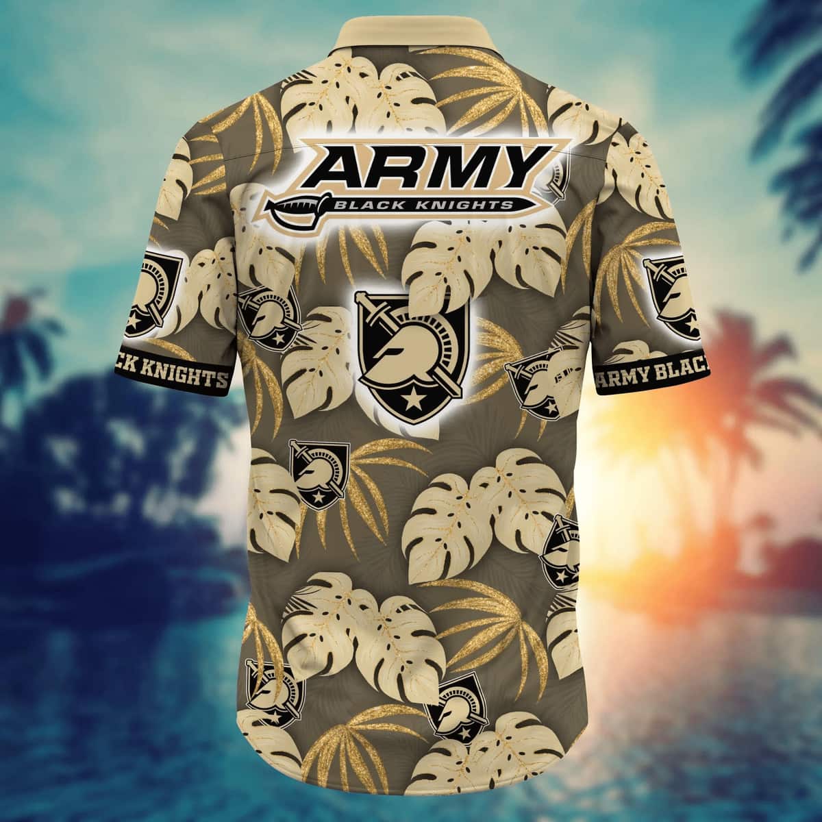 Classic NCAA Army Black Knights Hawaiian Shirt Palm Leaves Gift For Boyfriend