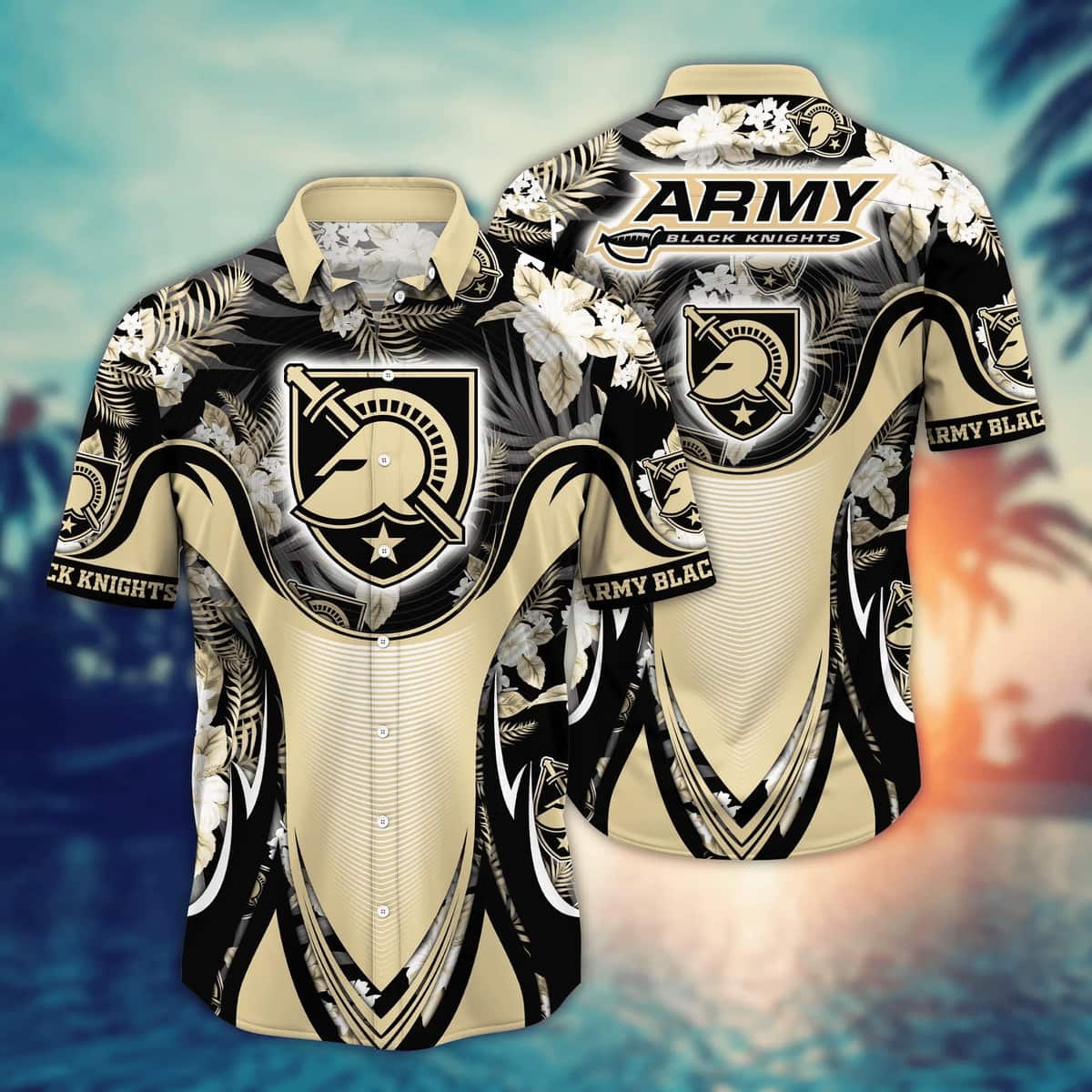 Stylish NCAA Army Black Knights Hawaiian Shirt Aloha Nature Gift For Beach Lovers