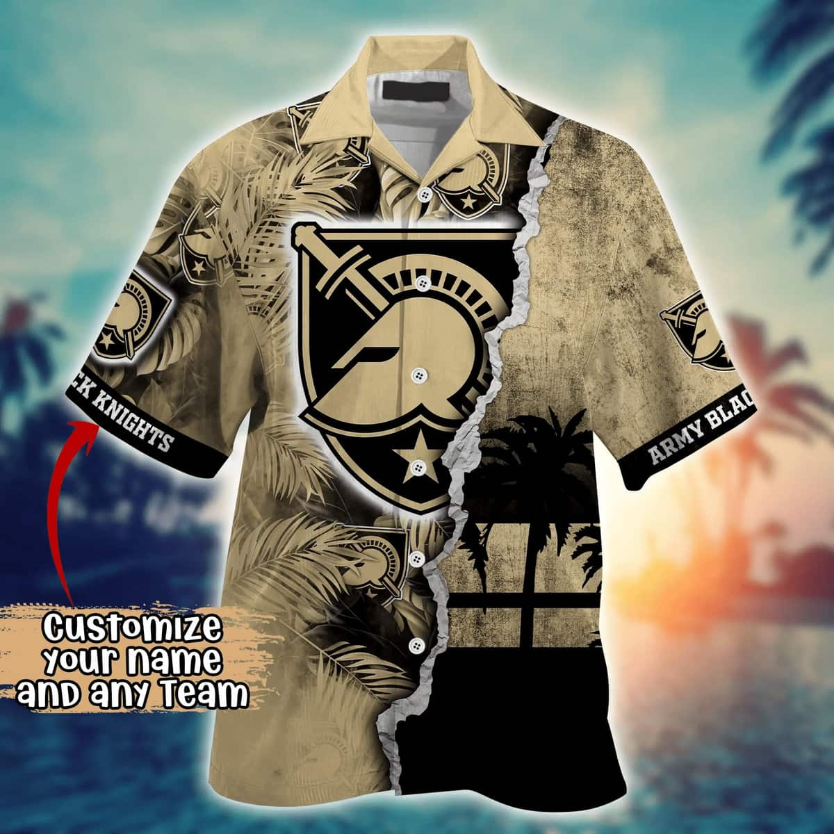 Cool Aloha Army Black Knights NCAA Hawaiian Shirt Beach Gift For Friend