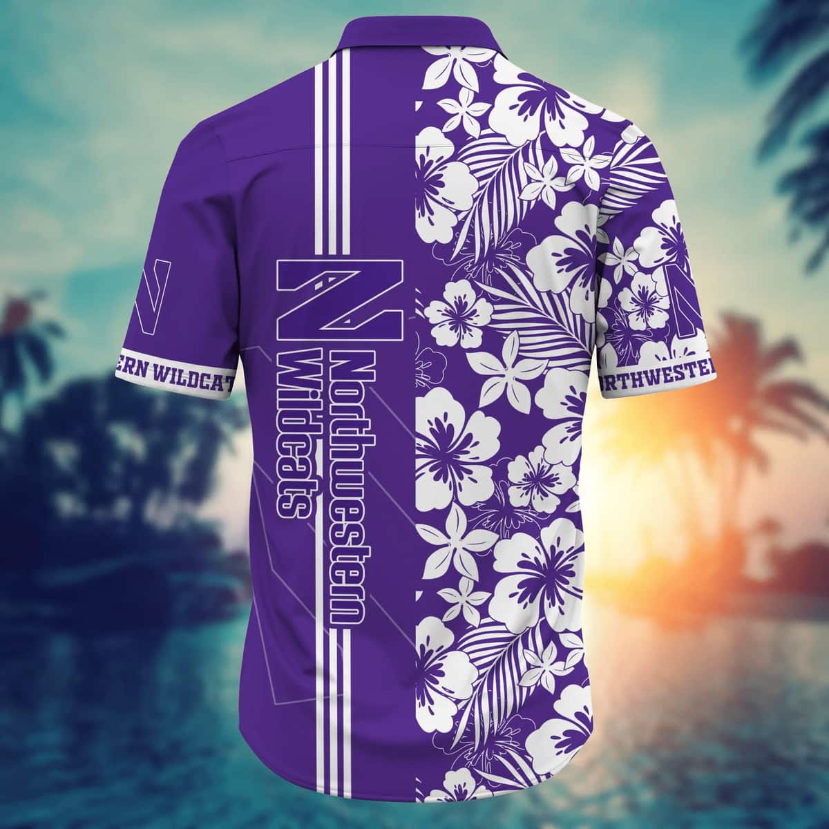 Floral Aloha NCAA Northwestern Wildcats Hawaiian Shirt Classic