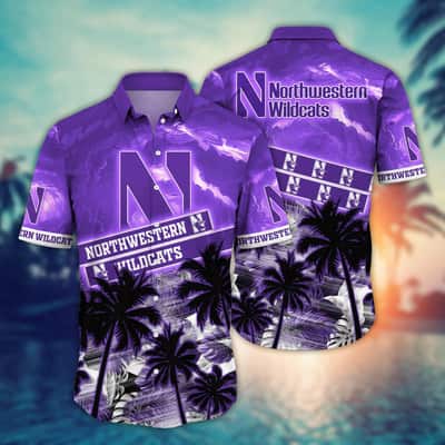 Vintage Aloha NCAA Northwestern Wildcats Hawaiian Shirt Best Gift For Friends