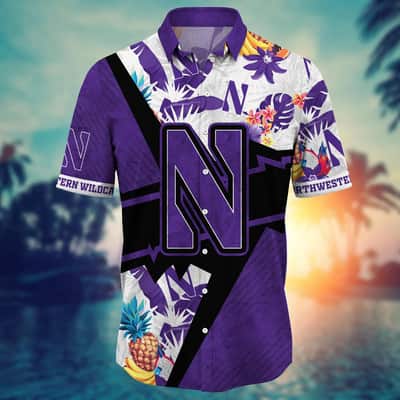 Cool Aloha NCAA Northwestern Wildcats Hawaiian Shirt Tropical Summer Gift For Great Dad