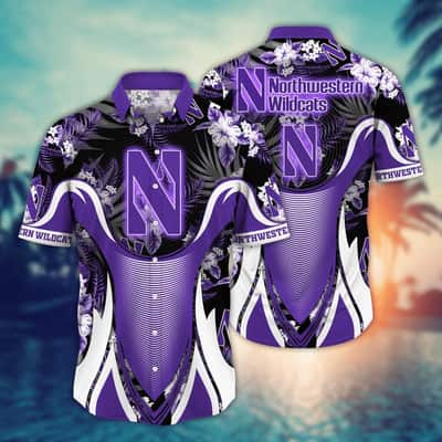NCAA Northwestern Wildcats Hawaiian Shirt Aloha Forest Cool Gift For Dad