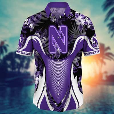 NCAA Northwestern Wildcats Hawaiian Shirt Aloha Forest Cool Gift For Dad